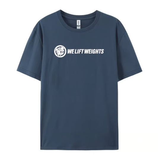 WE LIFT WEIGHTS logo shirt ロゴシャツ